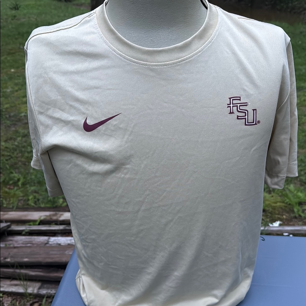 Florida State Nike Cream and Red Short Sleeve Tees